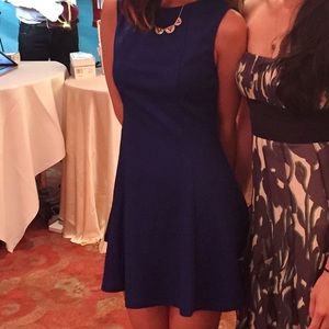 Colbalt blue flare dress